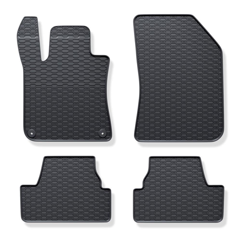 Mossa Alfombrillas Goma aptas para Peugeot 308 II (2013-2021) 4 uds. Negro | Hatchback