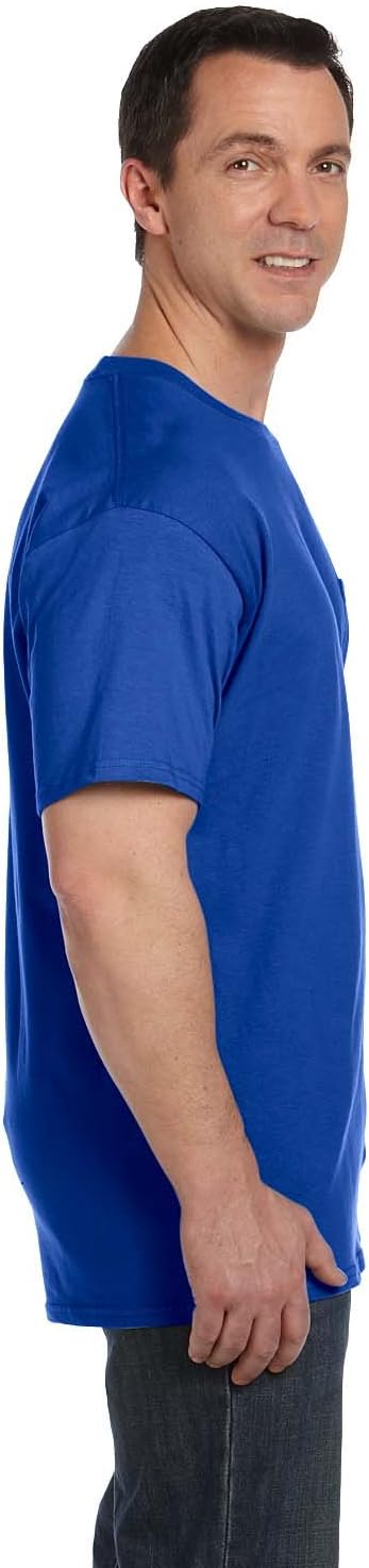 Hanes 5190P Adult 6.1 oz. Beefy-T with Pocket 3X-Large Deep Royal