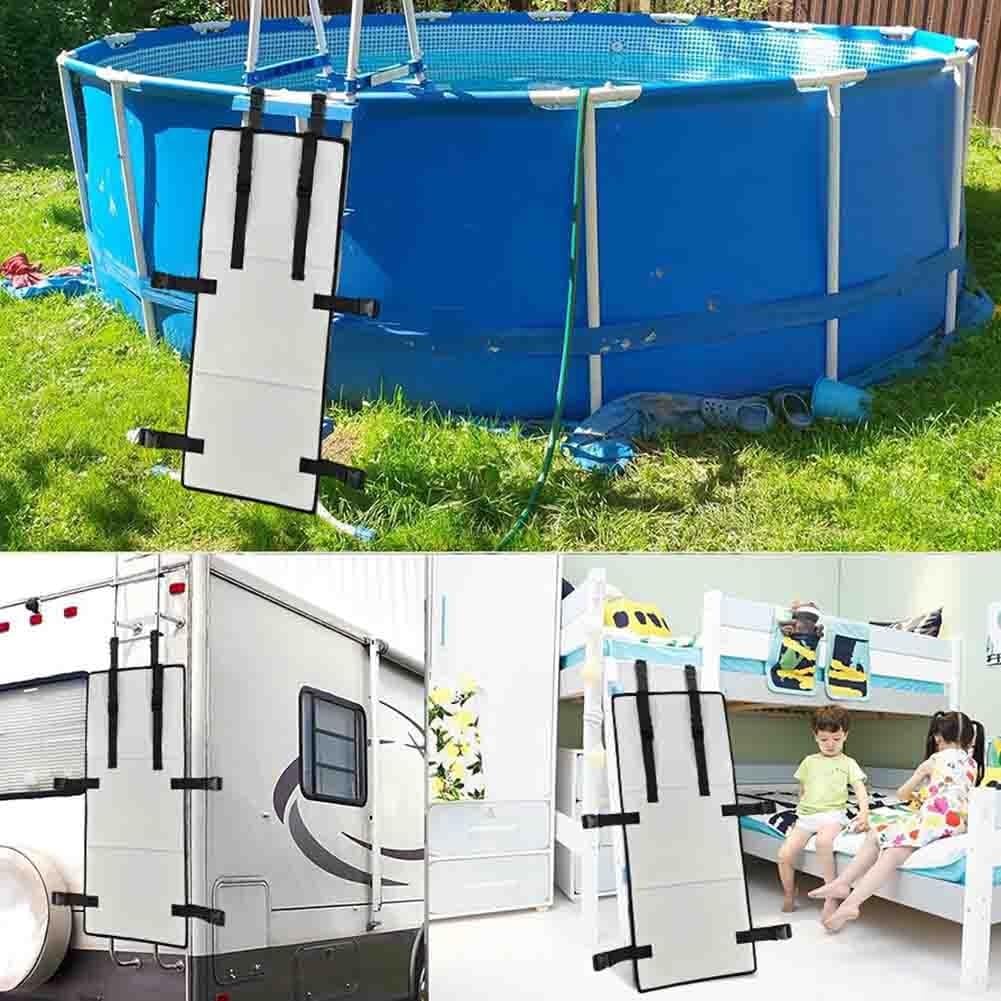 Protection d'échelle de lit superposé pour enfants, housse de sécurité double couche anti-chute avec serrure, protection douce épaisse pour lits d'enfants hauts, bas, pour une installation facile
