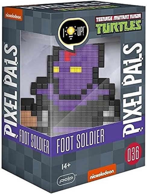 PDP Teenage Mutant Ninja Turtles Pixel Pals TMNT-Foot Soldier, 036