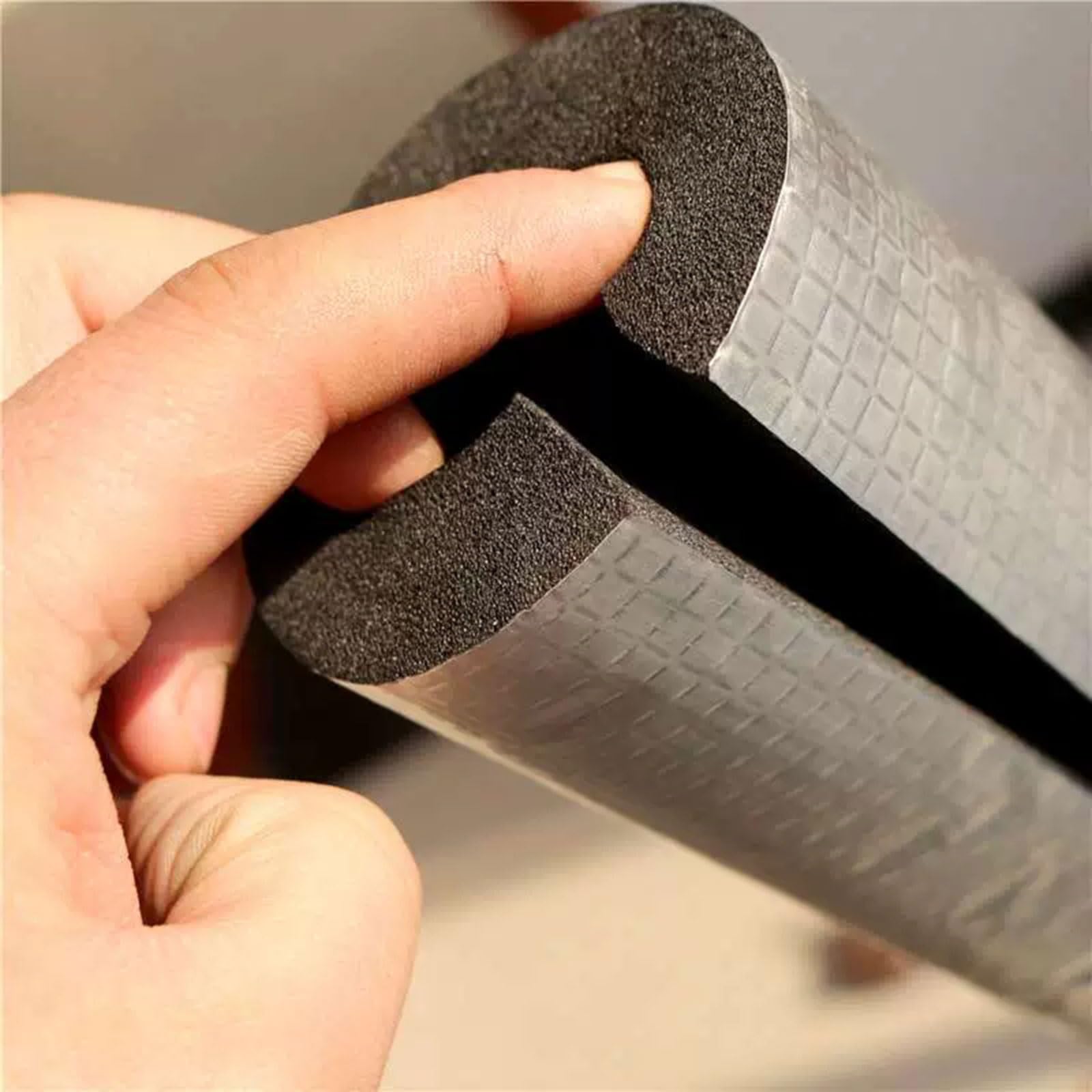 Tubo de Aislamiento con Papel de Aluminio Tubería de Aislamiento Térmico Flexible Manguito Aislante Protector para Protección Contra el Congelamiento en Invierno 6 Piezas(2"(50.0 mm))