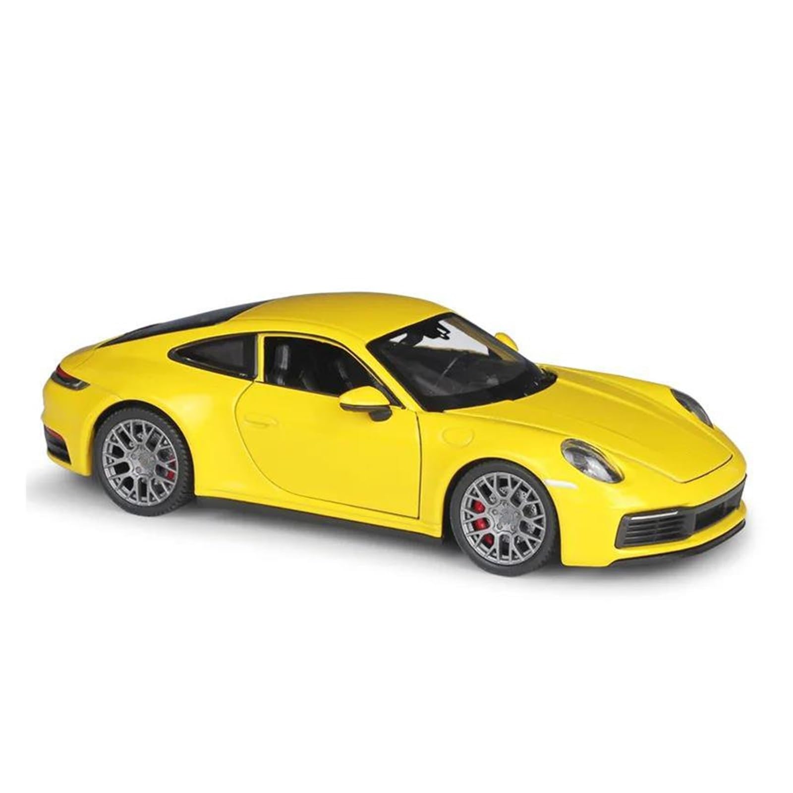 AUDSNI Die-Cast Diecast Car Model 1:24 For Porsche 911 For Carrera 4S Alloy Diecasts Model Vehicles(Yellow)