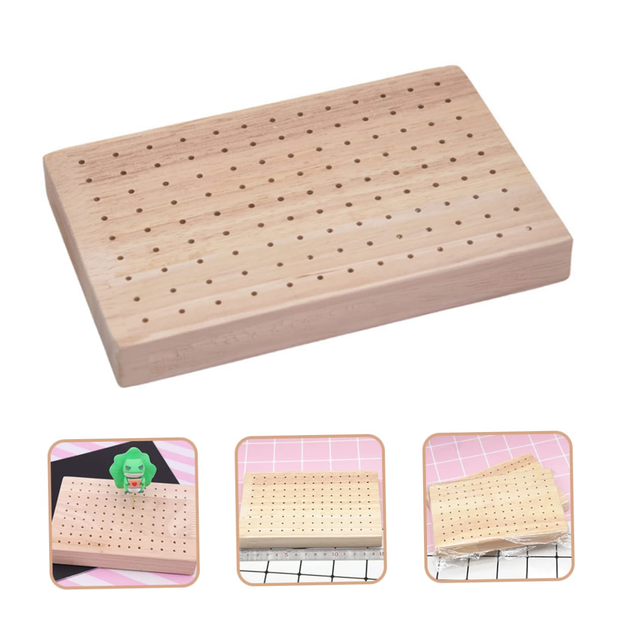 ABOOFAN Wooden Skewer Holder for Food Display Appetizer and Fruit Pick Stand for Catering Parties Weddings and Buffets Neatly Organizes Skewers for Easy Serving