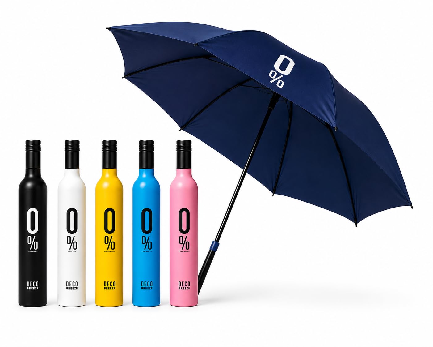Bottle Shape Foldable Travel Umbrella with Bottle Case-image-47