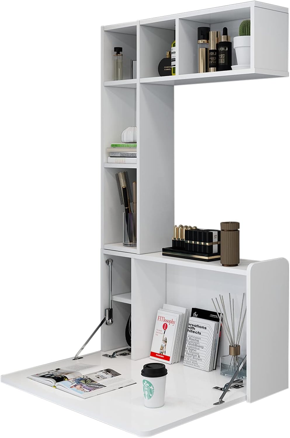 Aero Floating Wall Mounted Desk with Folding Design
