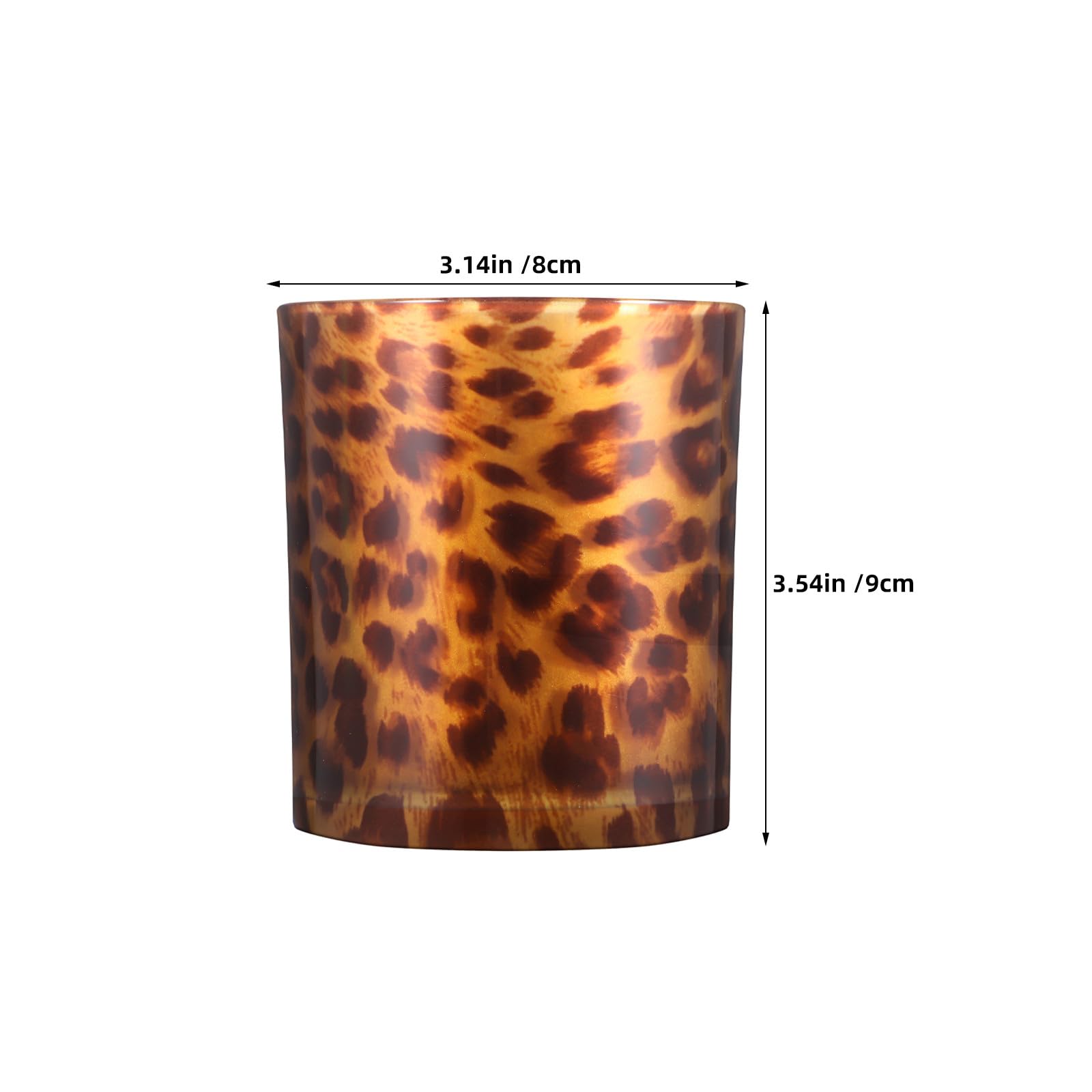 2 portavelas de Cristal con Forma de Leopardo, portavelas votivas, candelabro de Mesa único para Bodas, Fiestas y centros de Mesa navideños.