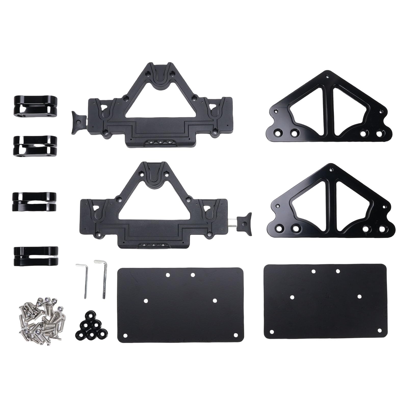 Motocicleta Saddlebag Rápida Liberación de Montura Aleación de Aluminio Prueba Meteorológica Reemplazo de Estabilidad Mejorada para Shadow Saber VLX VT750