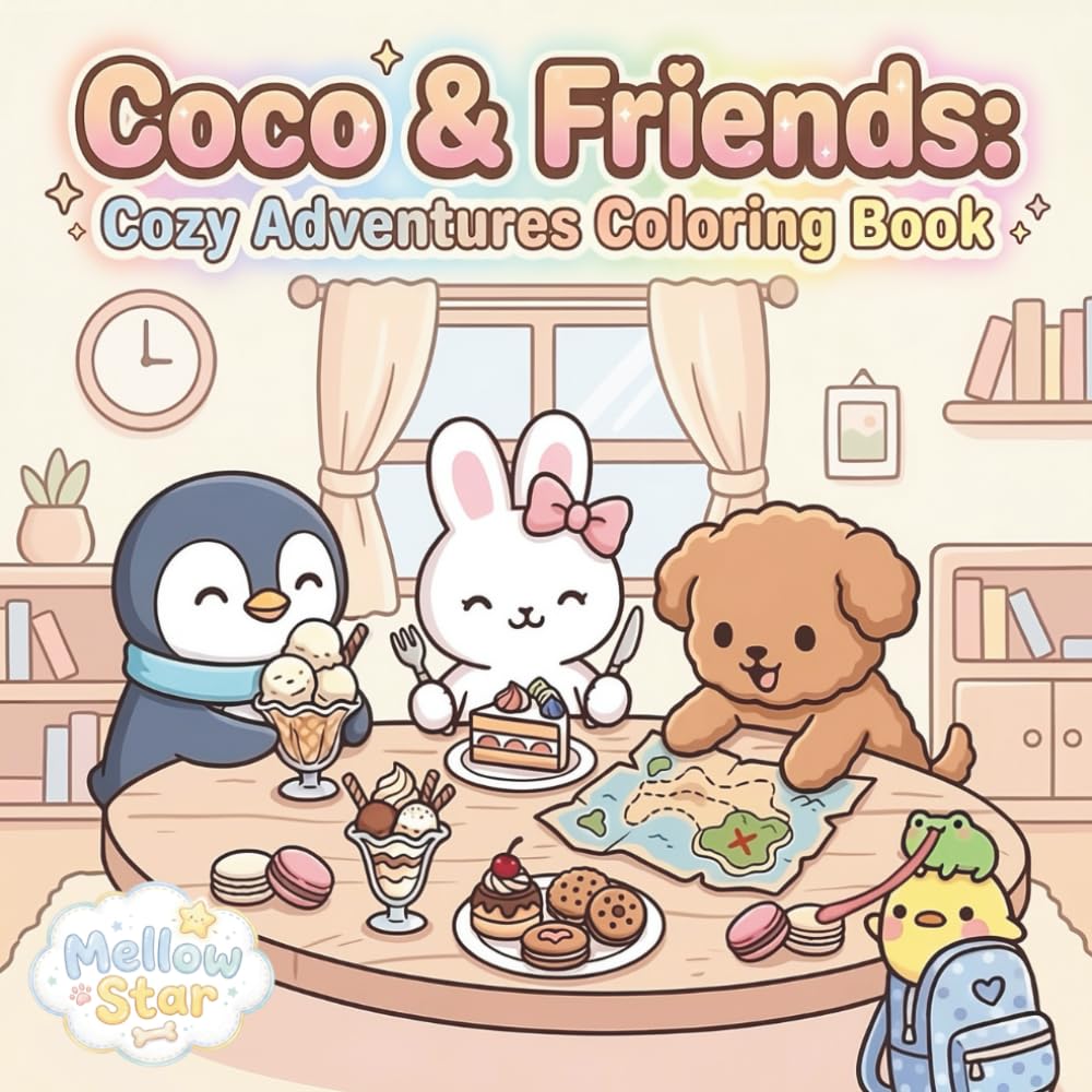 Coco & Friends: Cozy Adventures Coloring Book