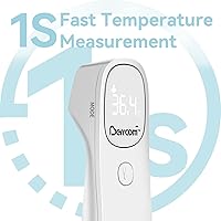 Vista 7 de Berrcom Non Contact Infrared Thermometer Digital Forehead Thermometer for Adults and Kids Temperature Thermometer 3 in 1 with Fever Alert Touchless