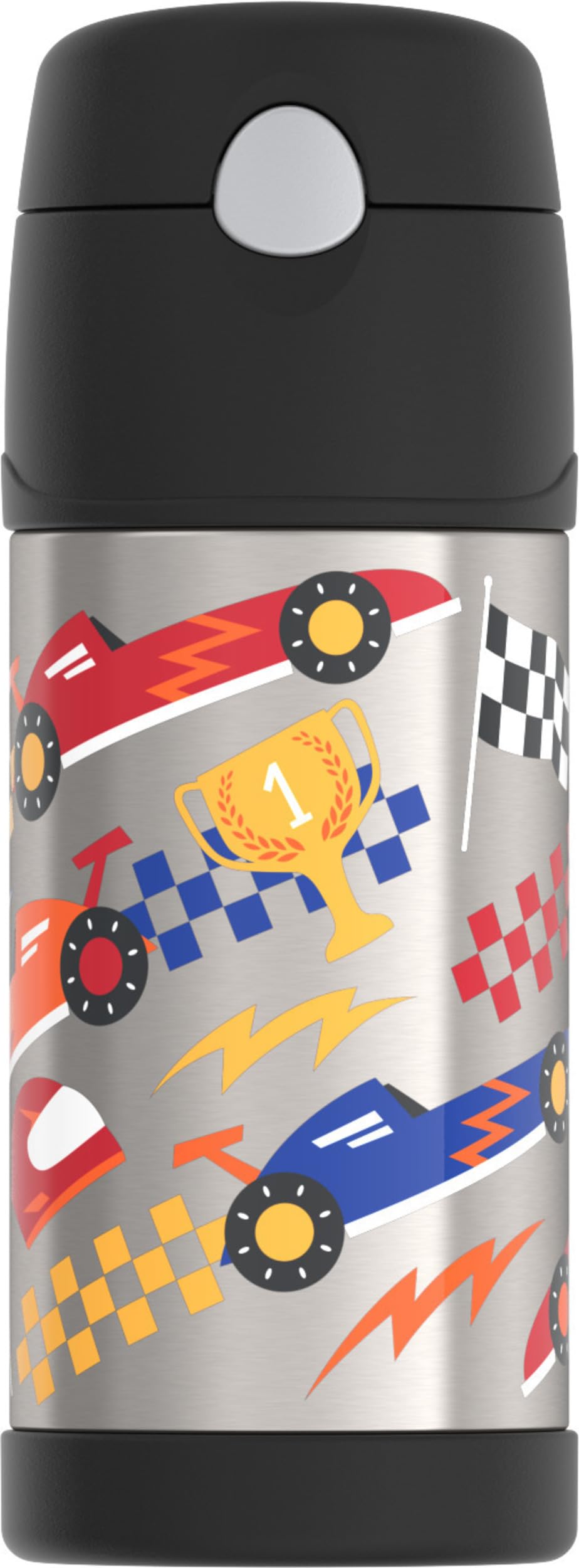 THERMOS FUNTAINER Water Bottle with Straw - 12 Ounce - Kids Stainless Steel Vacuum Insulated Water Bottle with Lid, Animal Presents — view 37