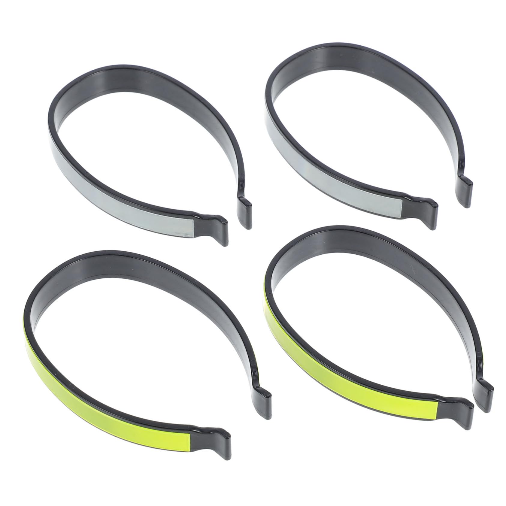 INOOMP 4pcs Reflective Cycling Trouser Clips: High Visibility Ankle Bands for Night Riding - Pant Leg Band for Bike Safety - Outdoor Cycling Accessories