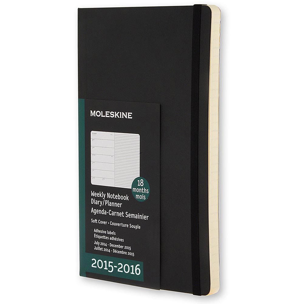 2016 Moleskine Pocket Weekly Notebook 18 Month Diary Soft