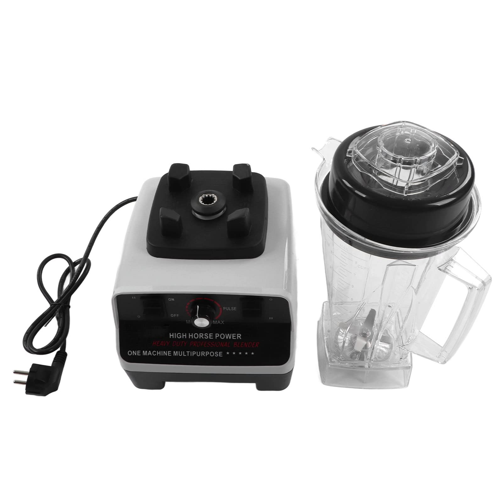 Sonew Profesjonalny Blender Nablatowy o Mocy 3000 W i Pojemności 2 L - Elektryczna Wyciskarka do Soków i Robot Kuchenny do Kuchni (WHITE)