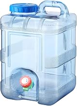 cutecool 5-22L Portable Water Tank with Handle, Food Jerry Can with Tap, Perfect for Travel, Camping, Barbecue, Fishing