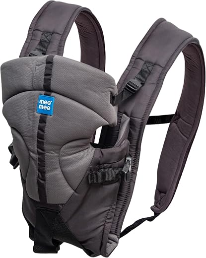 Mee Mee Elegant Lightweight &amp; Adjustable Baby Sling Carrier with Padded Support, Safety Buckle, Waist Support Belt, Padded...