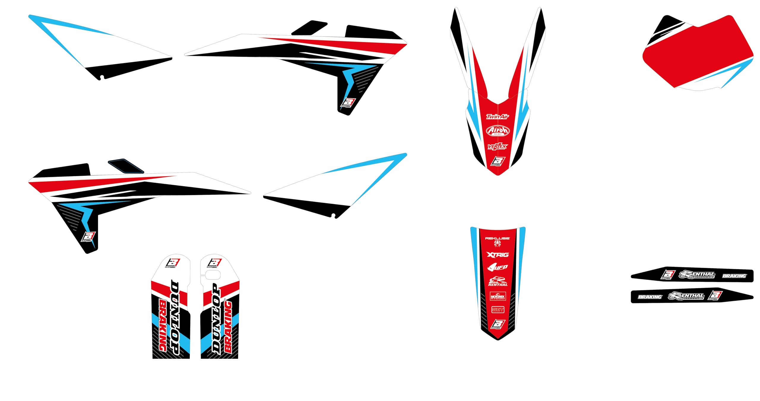 Graphic Stickers Kit Compatible with Fantic Xe Xm 50 2017-2023 Xef Xmf 125 2017-2023 4 Stroke