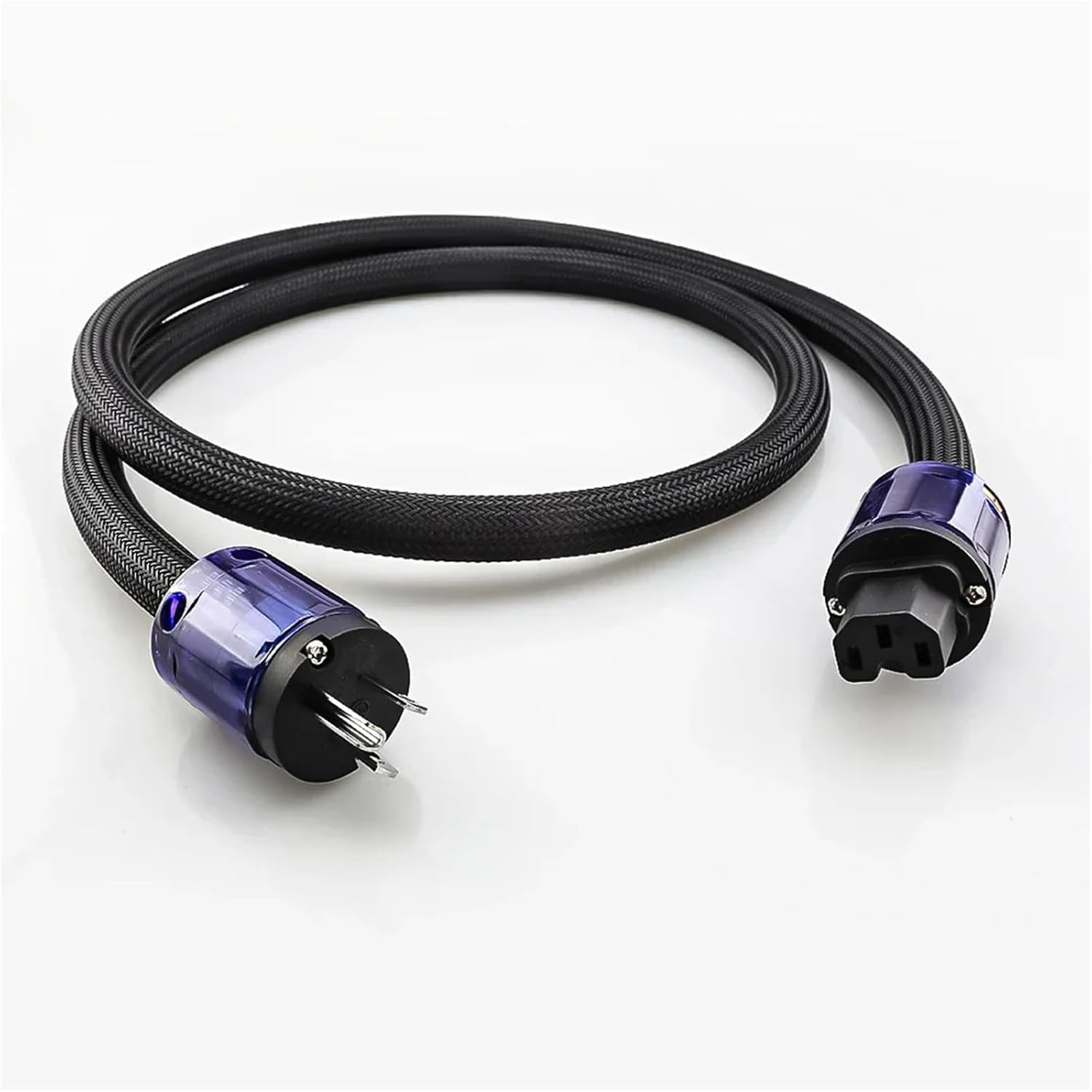4N OFC Copper HiFi Audio US Power Cord Cable HiFi AC Power Cable US Power Cable Preamplifier(1m)