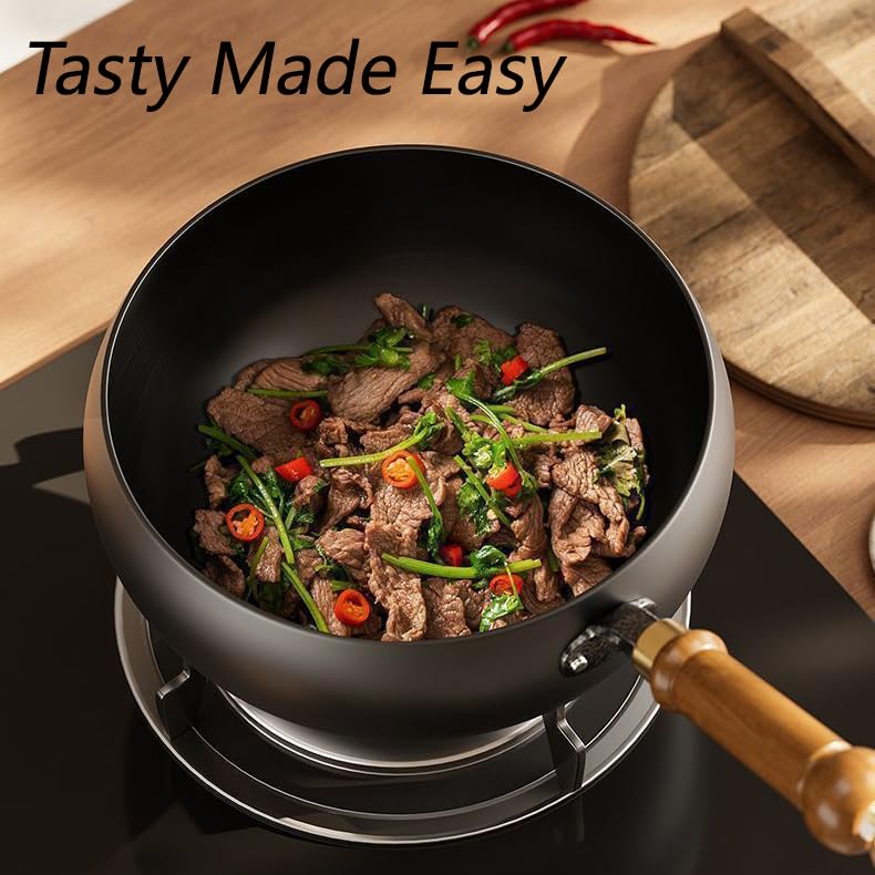 Sartén Wok de Hierro Carbono 10.2 pulgadas Sin Tapa miniatura 7