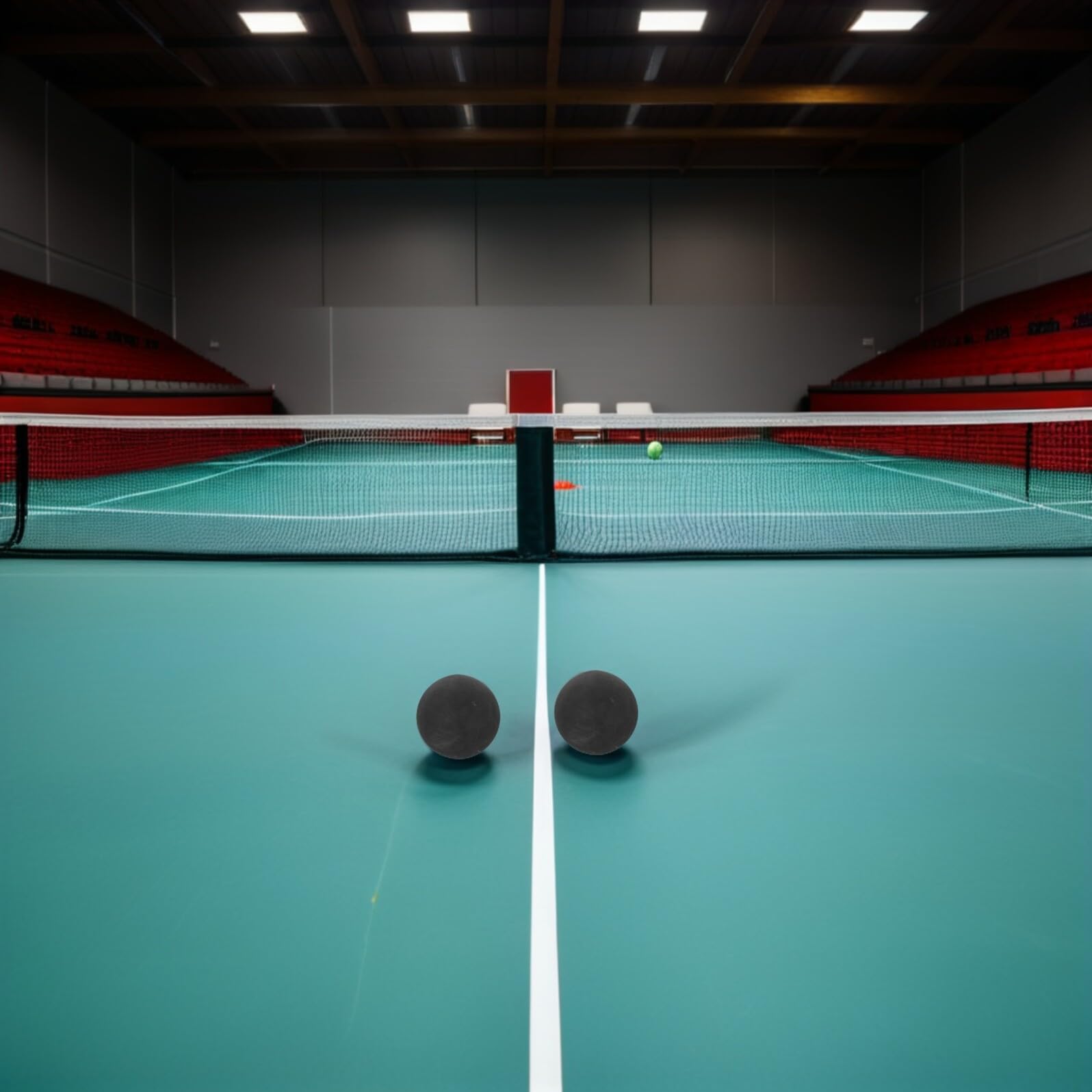 ifundom 6 Balones de Squash de Goma Negra para Entrenamiento, Raquetbol y Coordinación