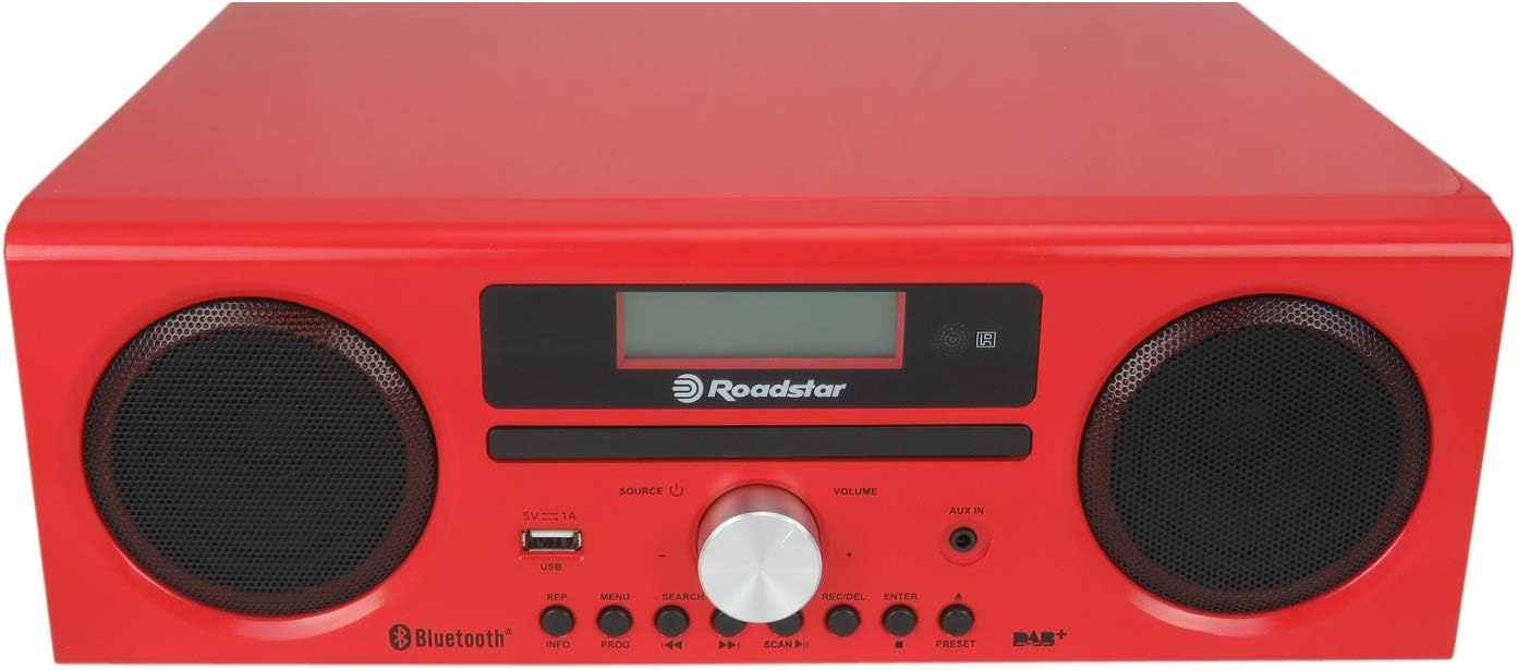 Davant view of Roadstar HRA-9D+BT/RDL Digital Stereo System