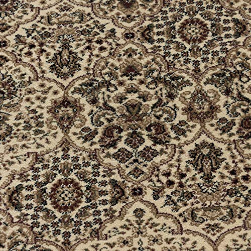 Carpetsale24 Orientteppich Kurzflor Orientalischer Teppich, Antik Teppich, Rechteckig, beige Farbe, Florhöhe 9 mm… – Bild 8