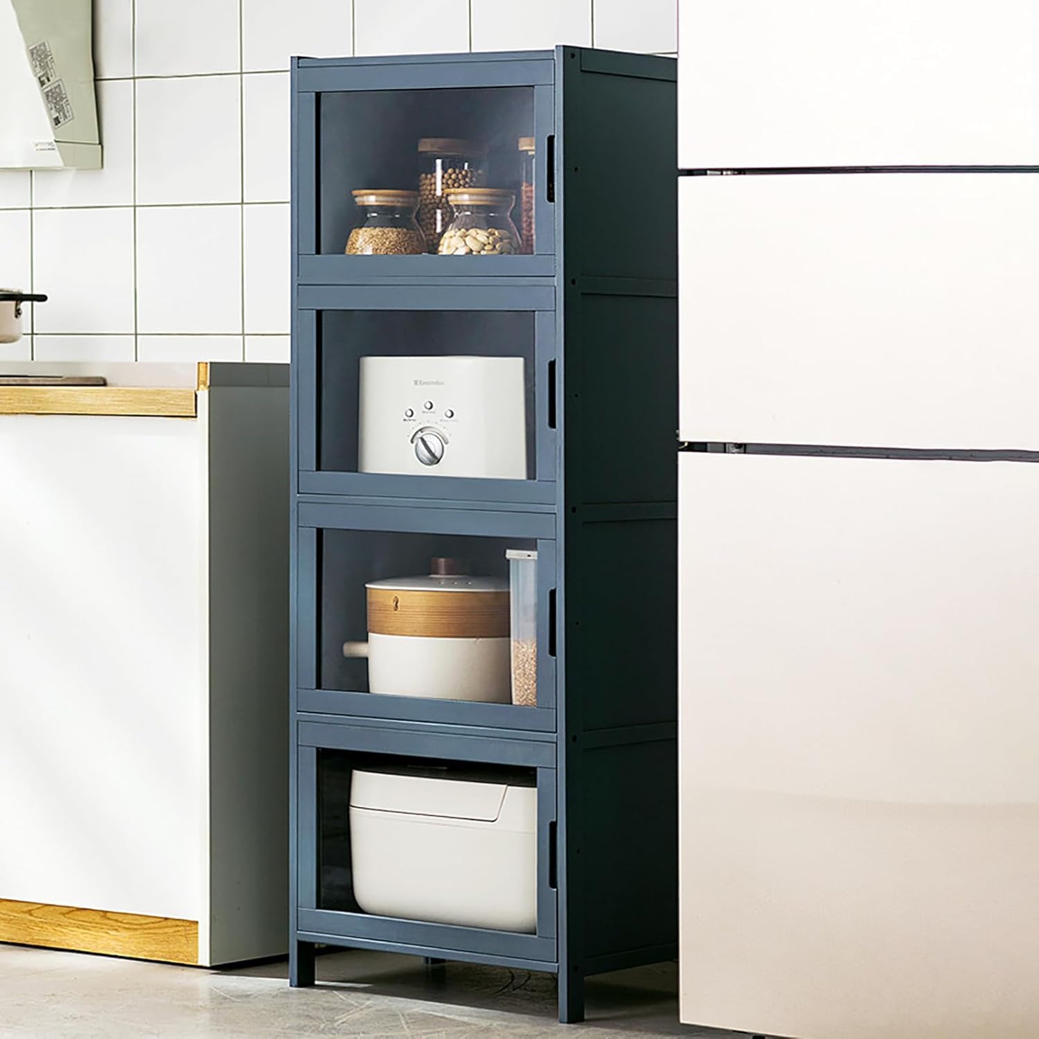 BHGFYXBS Freestanding Kitchen Sto Cabinet With Doors Sideboard & Cupboard For Pots Pans Ses Versatile For Kitchen Pantry & Living Room Sto Soluts