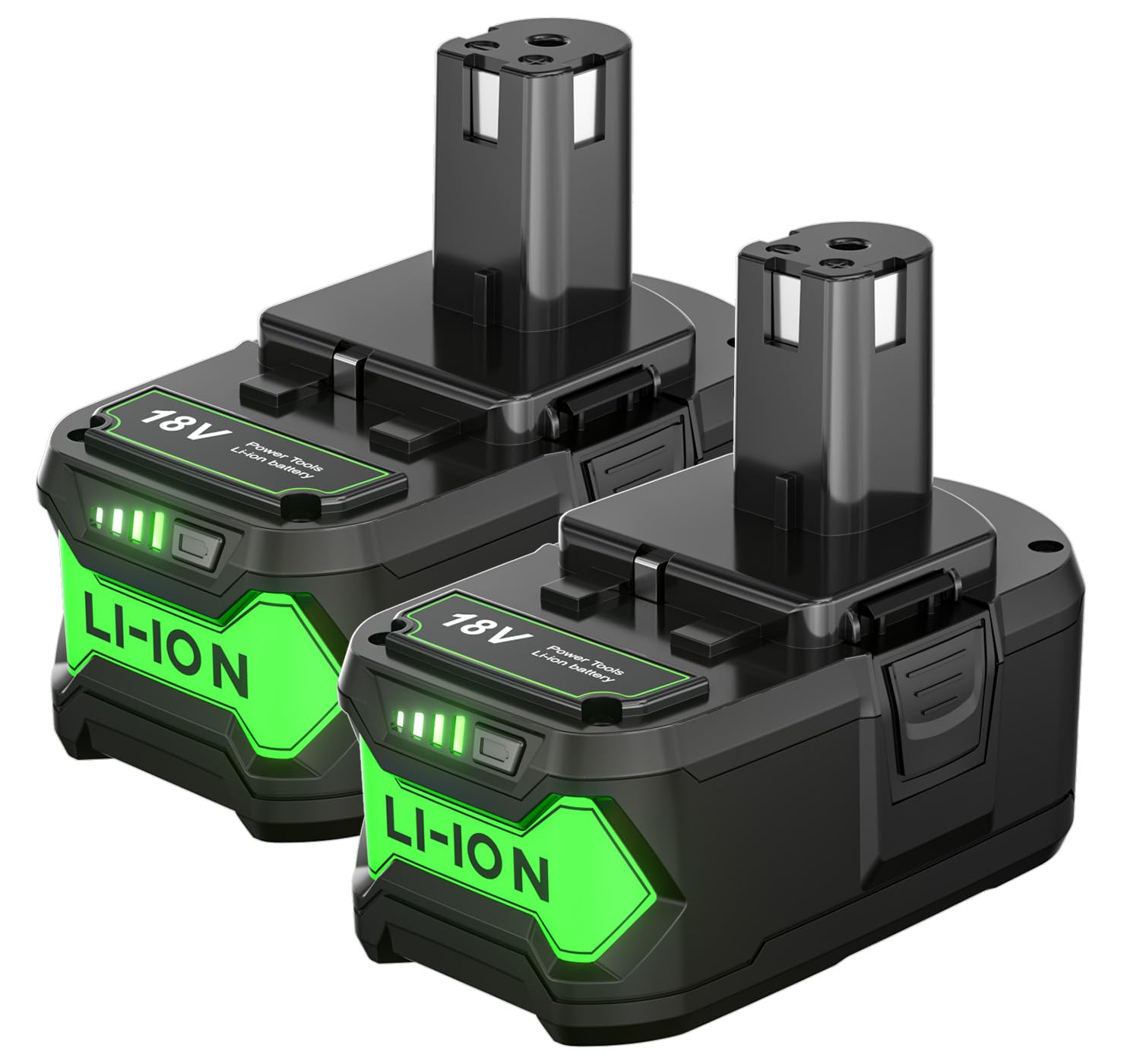 Bonadget 2PACK 7000mAh for Ryobi 18V Battery Replacement Lithium-ion for Ryobi 18Volt ONEPLUS+ P190 P189 P102 P197 PBP006 PBP004 PBP003