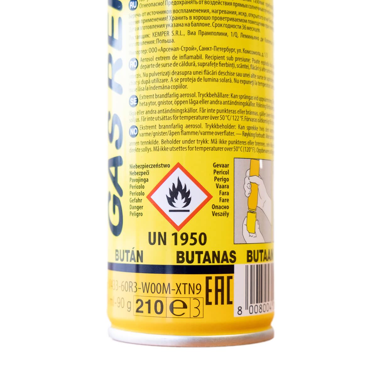 KEMPER - Soplete de cocina de gas recargable + recambios de llama ajustable para crema quemada barbacoa pastelería