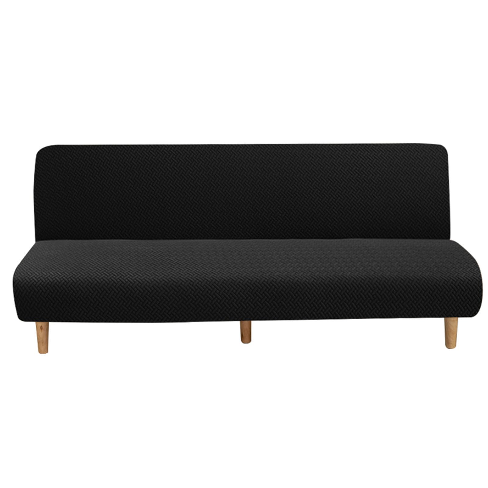 Housse de clic clac extensible noire en spandex lavable