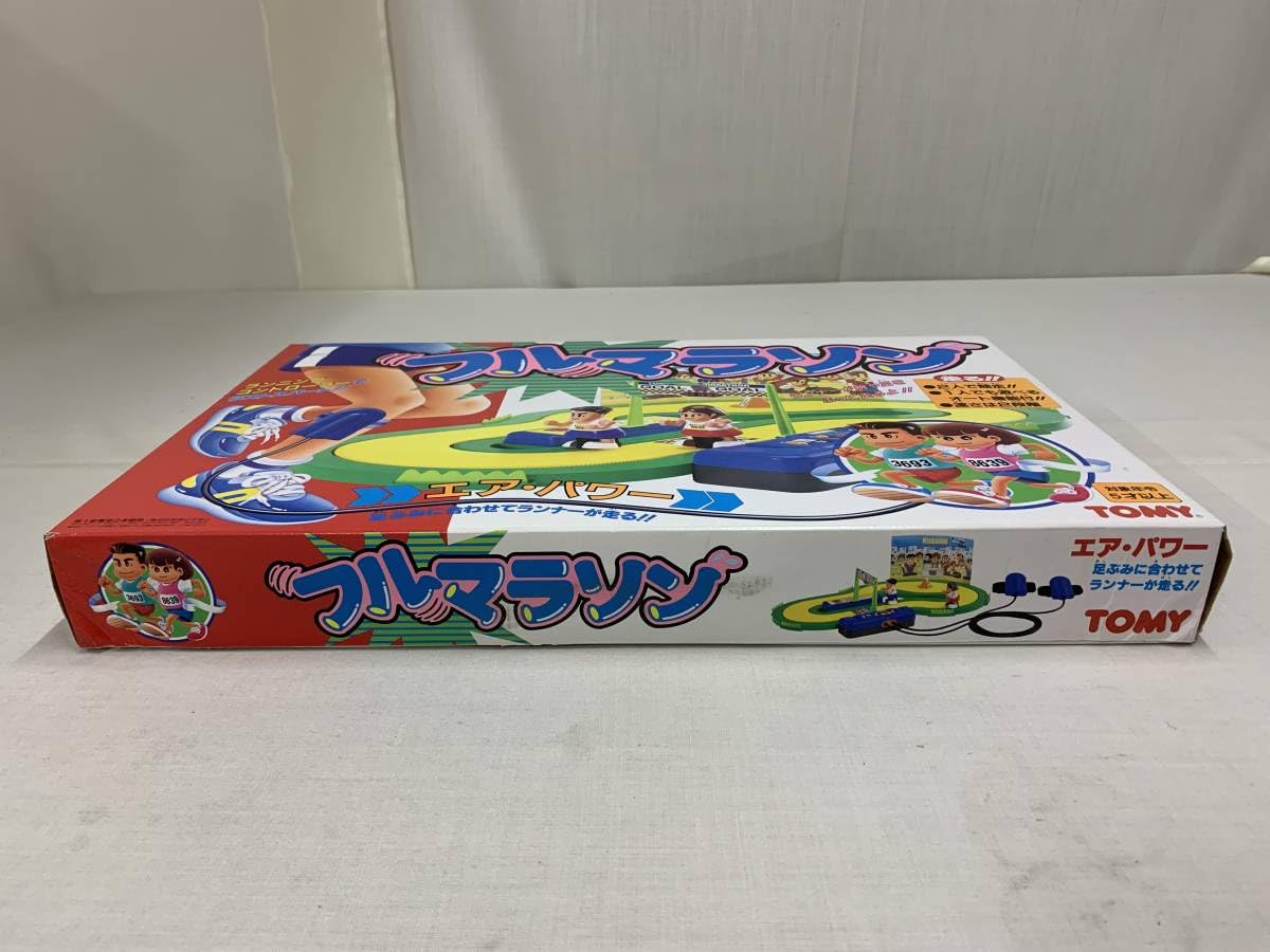 テーマTOMYおもちゃのフルマラソン中古動作確認動く草3個無い箱スレ傷あり