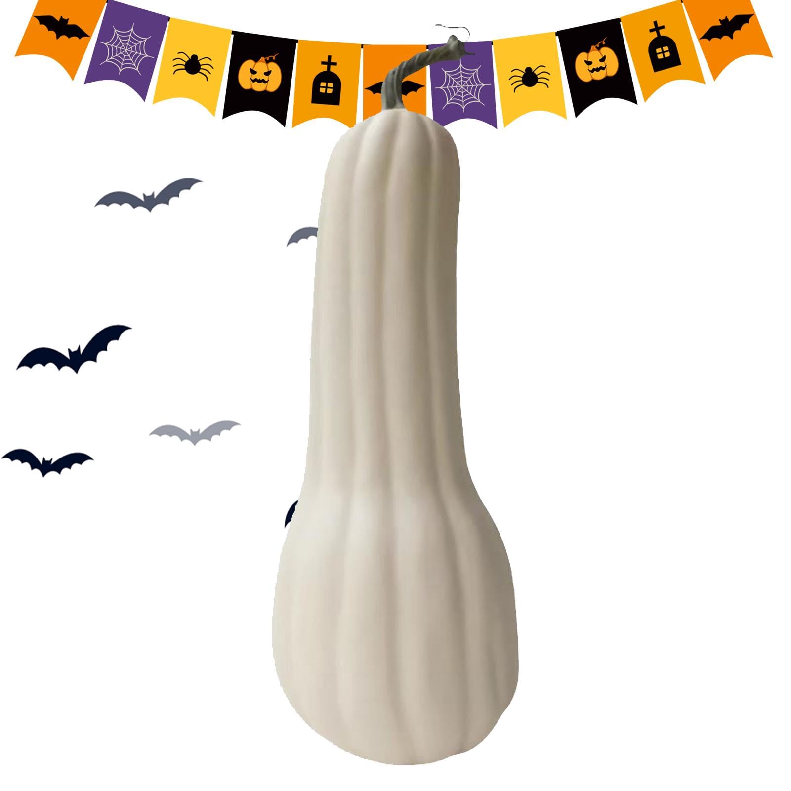 Zucche finte, artificiale lunga, decorazione autunnale | di simulazione autunnale per decorazione della casa e della tavola