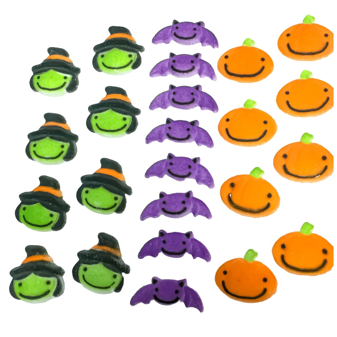 24pk Frightful Friends Cupcake Dessert Sugar Decoration Toppers with Dec