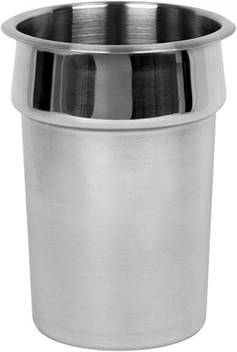 Miniatura 5 de 7 cuartos de galón de acero inoxidable con muescas para verduras insertadas cubierta de sartén - para calentador de sopa y sopa aplicable a catering