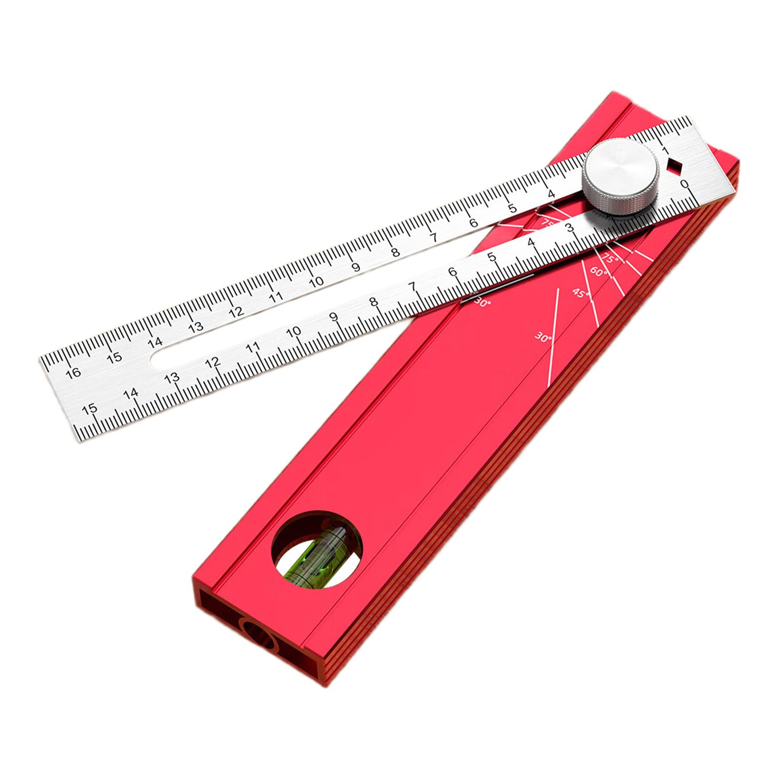 Multifunctional Marking Gauge for Woodworking Scribing Ruler Protractor with Position Marking Measuring Tool Multifunctional Foldable Ruler Woodworking Depth Measurement Positioning Tool