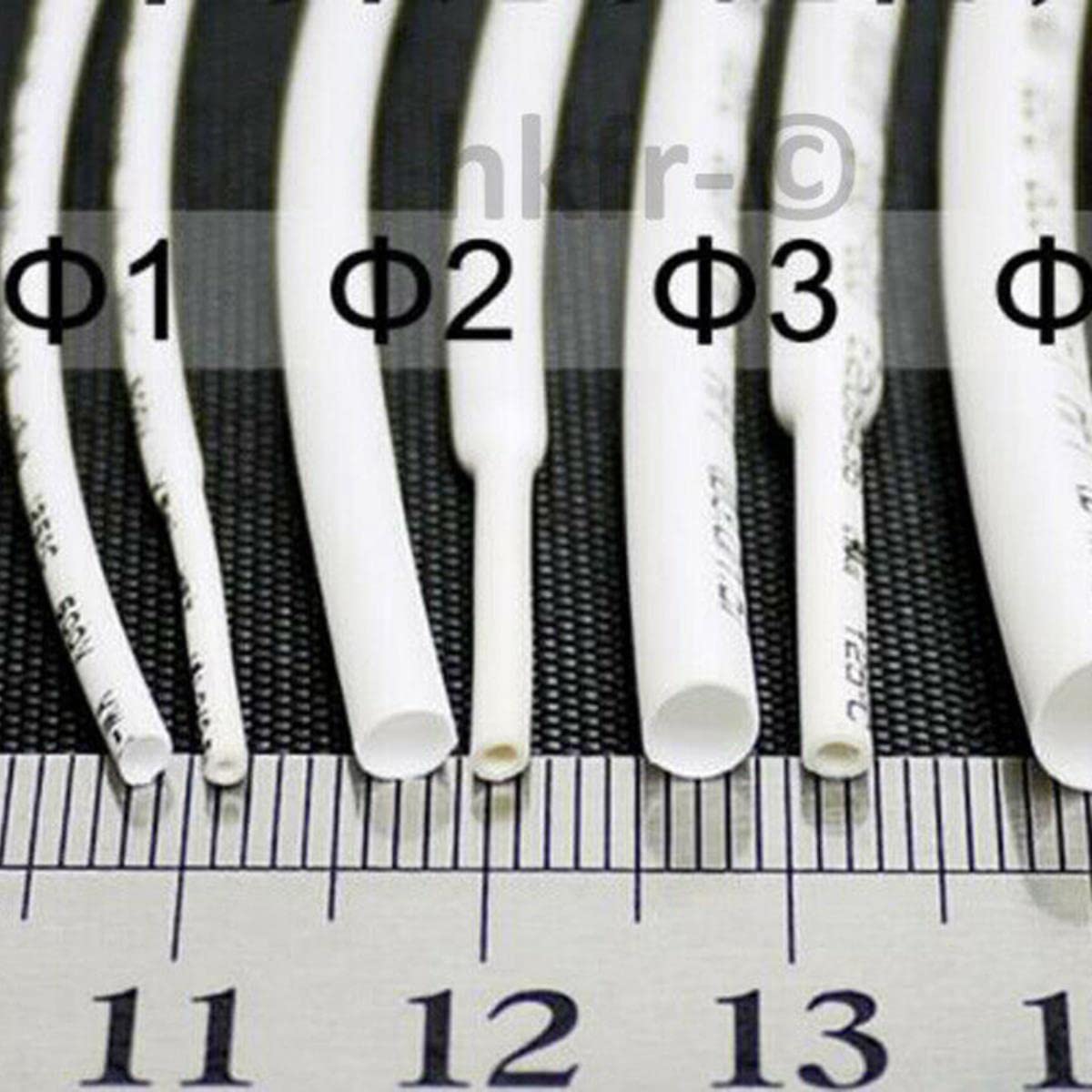 Tubo Termoretraibile 2:1 Bianco Tubi 0.8MM DIAMETRO 10m - Foto 3