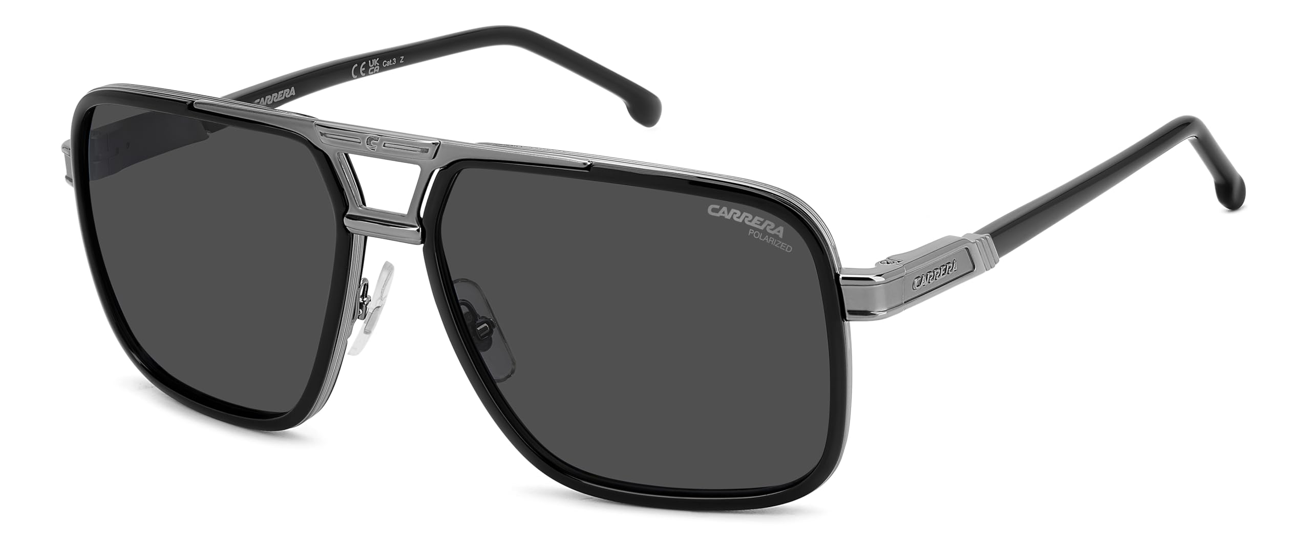 Carrera 1071/S BLACK DARK RUTHENIUM/GREY POLARIZED 61/16/145 men Sunglasses