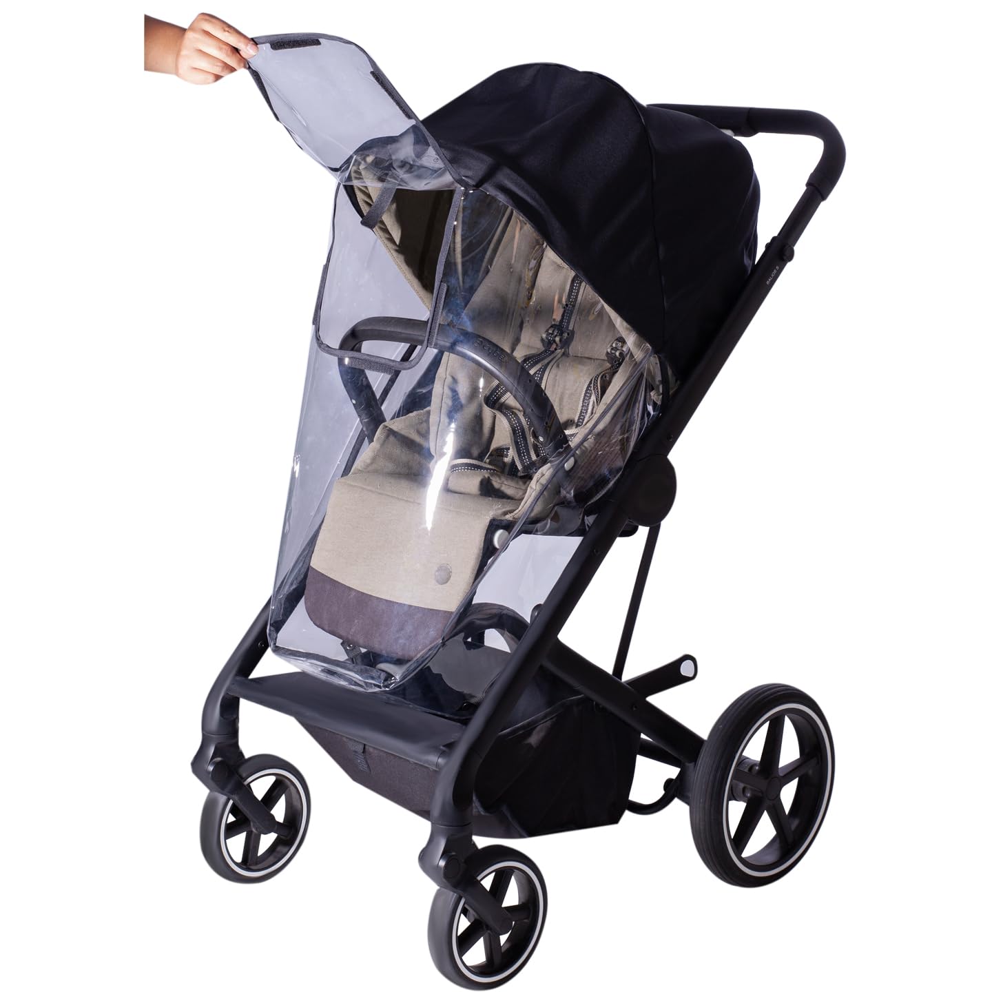 Stroller raincover Windshield Thermal Protective Cover for Cybex Balios S Stroller (Balios S), transparent - Image 2
