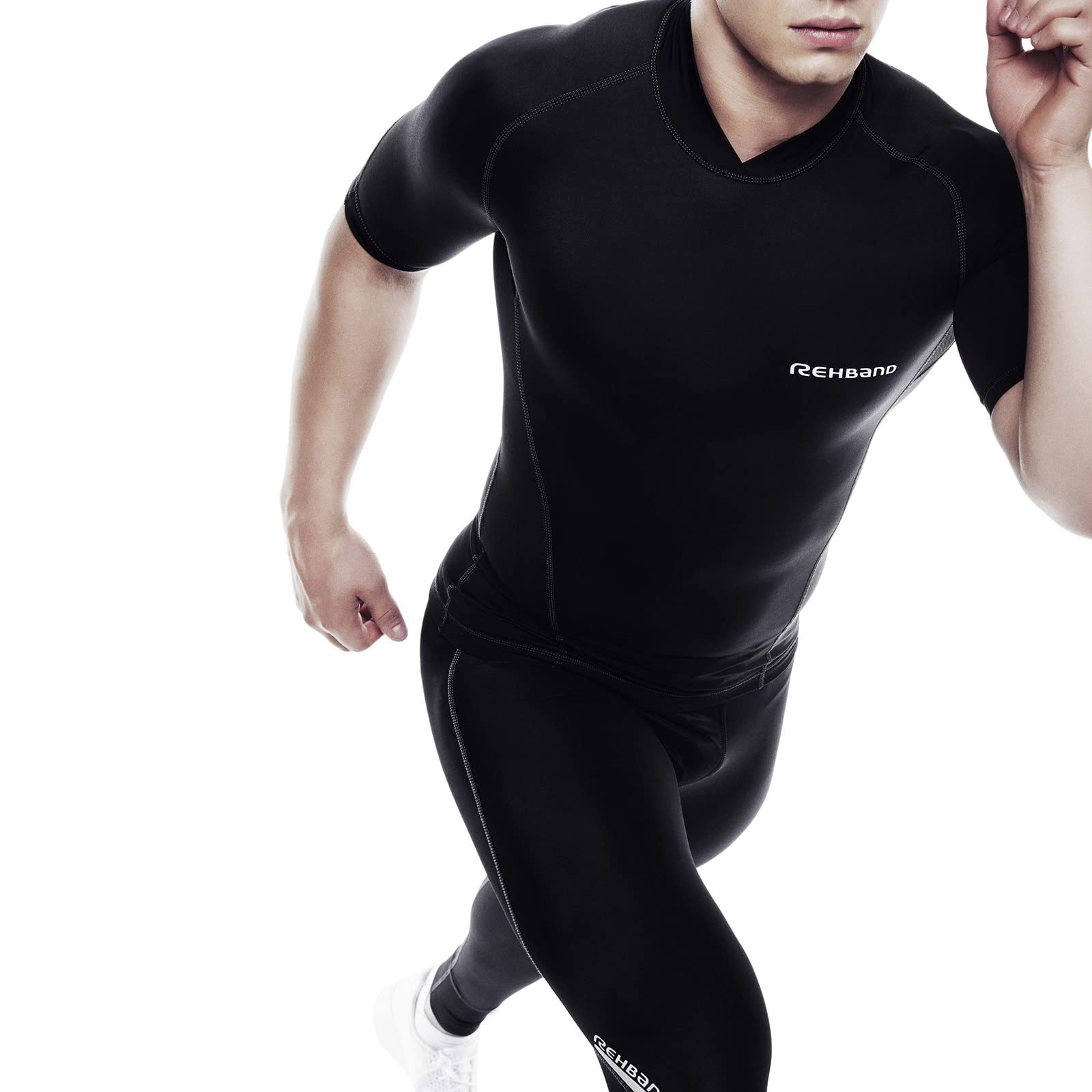 Rehband QD Kompressionsshirt Herren, Thermoshirt, Unterziehshirt Sport speichert Wärme und fördert die Durchblutung