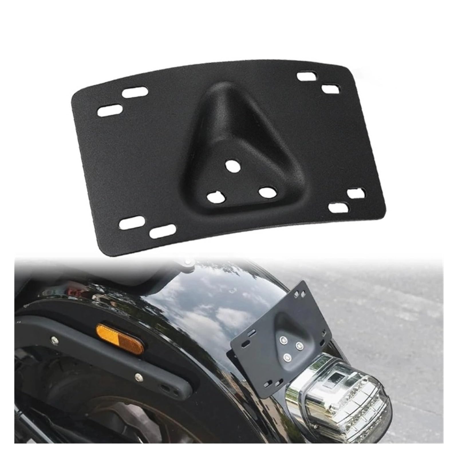 ナンバースリング Amazon | オートバイのナンバープレートブラケット カーブした