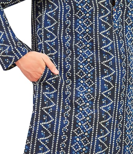 Image of Studio Shringaar Men's Polyester Relaxed Fit Straight Kurta
