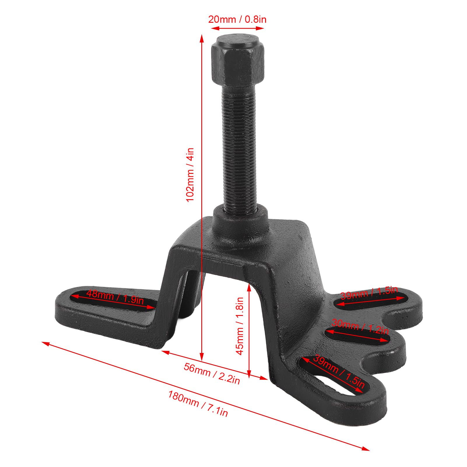 Tissting Front Wheel Bearing Puller 3 3/4in to 4 1/2in Flange Type Wheel Hub Axle Remover Tools for Most Vehicles