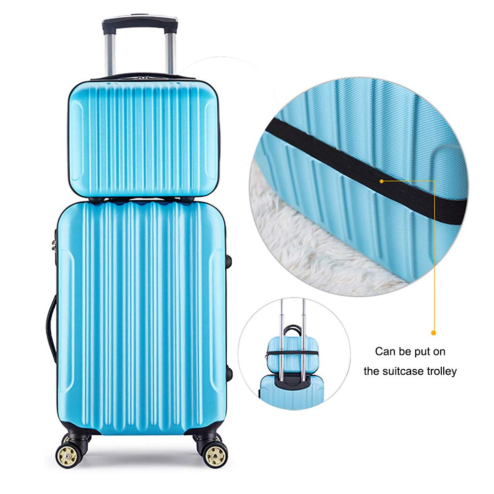 Kosmetyczka 35 cm, przenośny organizer podróżny, z elastycznymi paskami i podstawą odporną na zarysowania do kosmetyków, makijażu, podróży, Srebrny, Wspólne