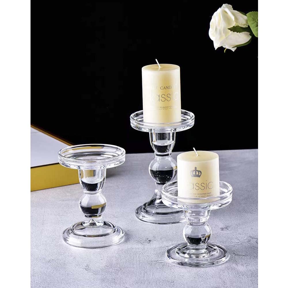 キャンドルホルダー　キャンドル立て　クリスタル　ガラス　燭台　蝋燭立て Amazon.co.jp: キャンドルホルダー ガラス キャンドルスタンド