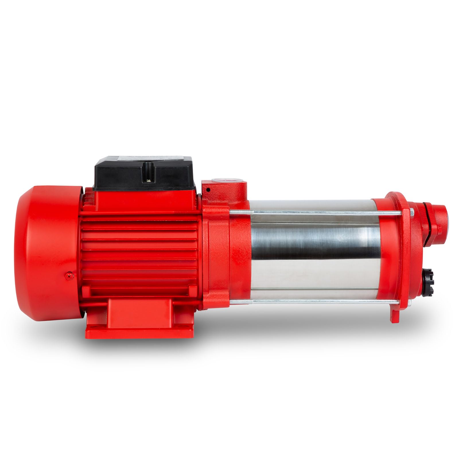 EBERTH Pompa da giardino multistadio portata 2400 l/h, pressione di mandata 4 bar, potenza 370 watt, prevalenza di aspirazione 8 m, prevalenza di mandata 40 m, aspirazione pompa acqua filettatura 1"
