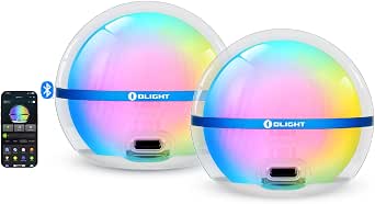 OLIGHT Sphere Smart Night Light, 75 Lumens Stepless Dimming Table Lamp With Remotely APP Control