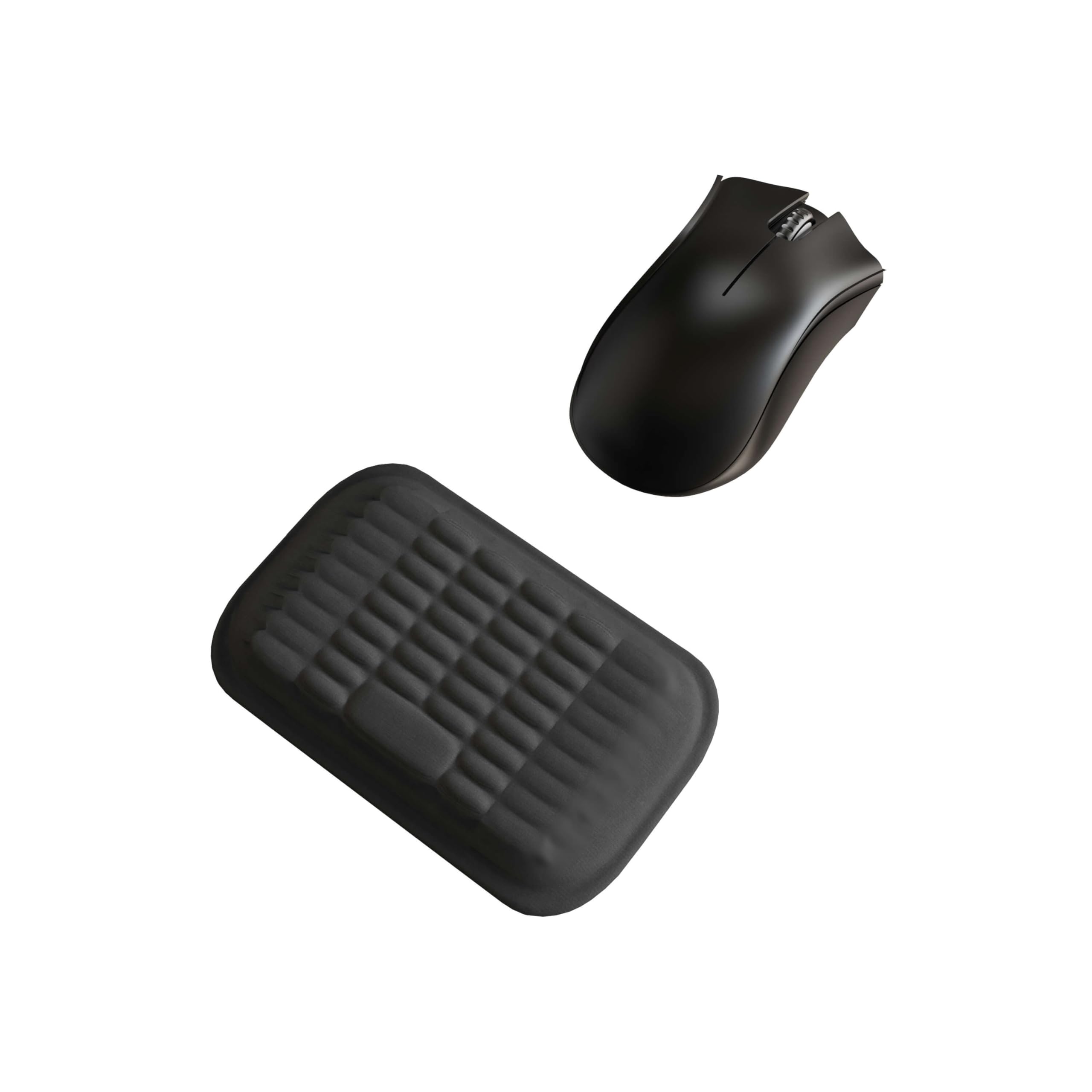 MEKASS Ergonomic Mouse Wrist Rest, Premium Memory Foam Mouse Wrist Pad Support Relieve Wrist Pain for Long Hours of Work, Gaming (Classic Black