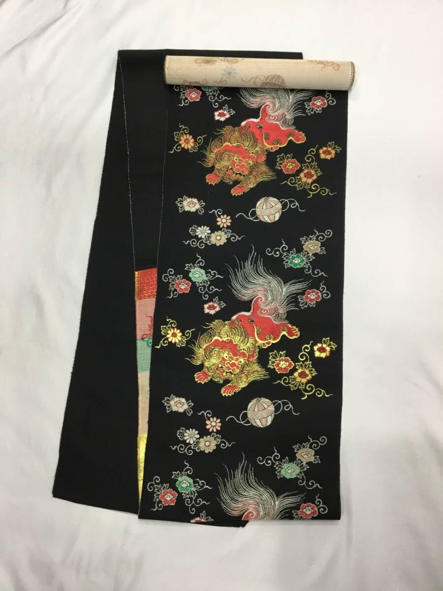 正絹 竜巻絞り スカイブルー×黒 洒落袋帯 新品未使用未仕立て品 正絹 竜巻絞り スカイブルー×黒 洒落袋帯 新品未使用未仕立て品