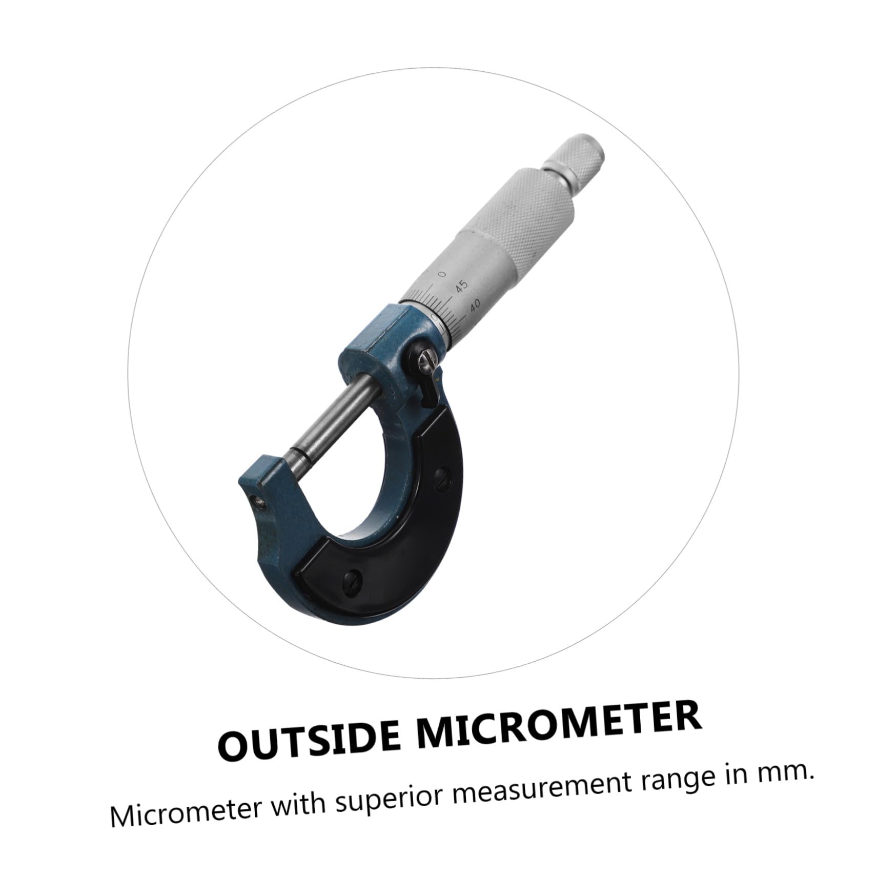 Micrómetro Espiral de Precisión para Medición Exterior Portátil