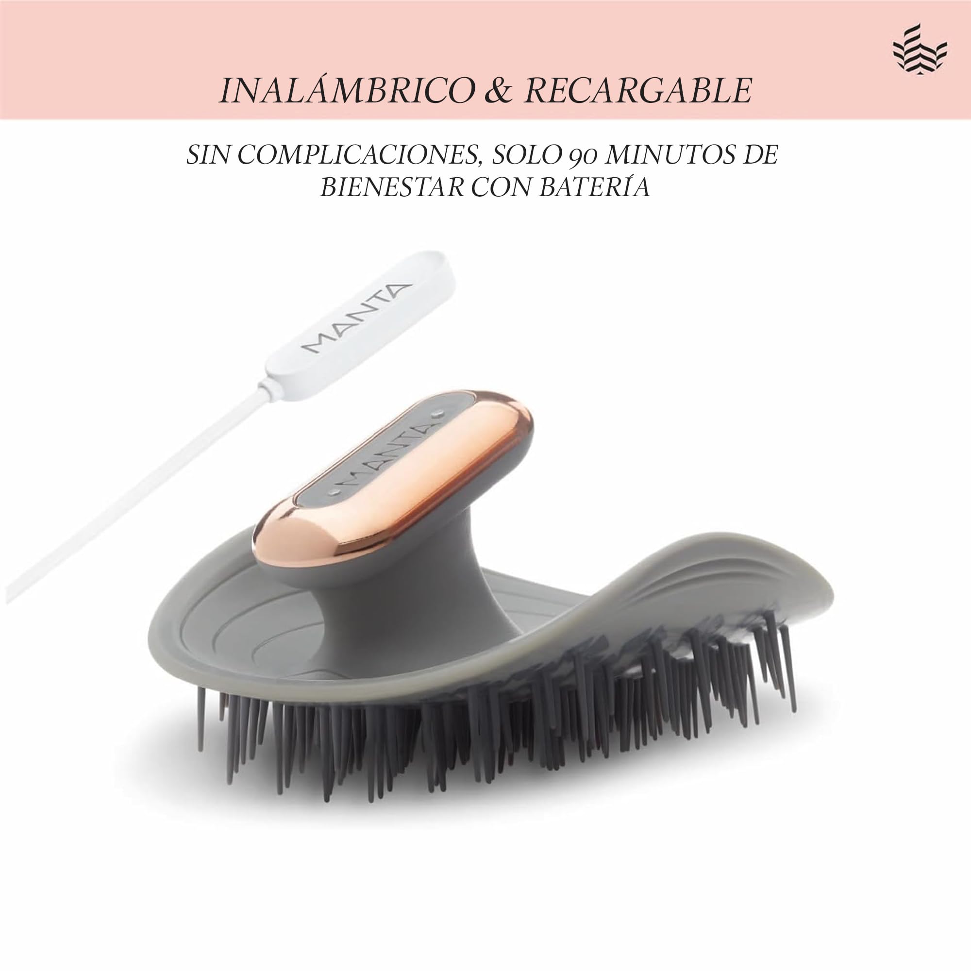 Manta Masajeador de pulso para cabello, cabeza y cuero cabelludo, cepillo de champú y exfoliante de cuero cabelludo seco, cepillo de pelo de rotura mínima, cepillo de pelo de ducha 100% impermeable