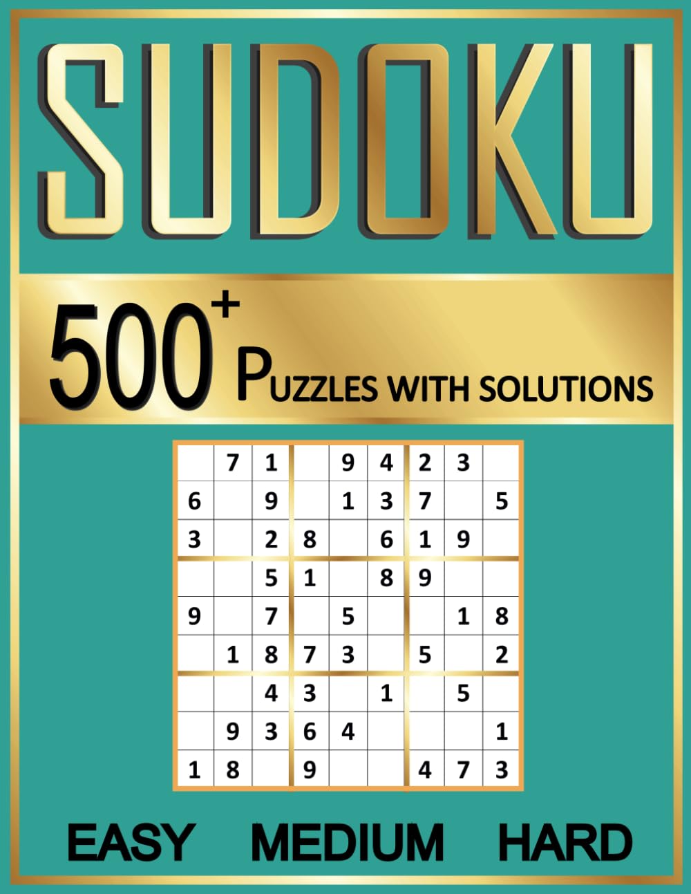 sudoku puzzles for adults: 500+ sudoku puzzles for adults Easy to Hard with solutions, sudoku puzzles book for adults, Over 500 Puzzles & Solutions, Easy to Hard Puzzles for Adults, sudoku book